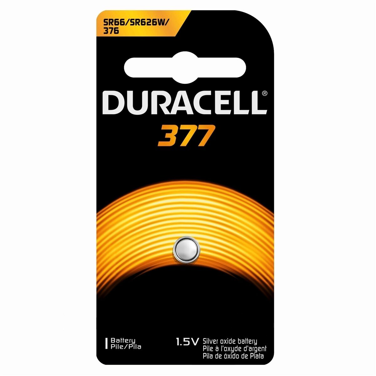 Duracell 377 Watch Battery (SR626SW) Silver Oxide 1.55V (1 PC)