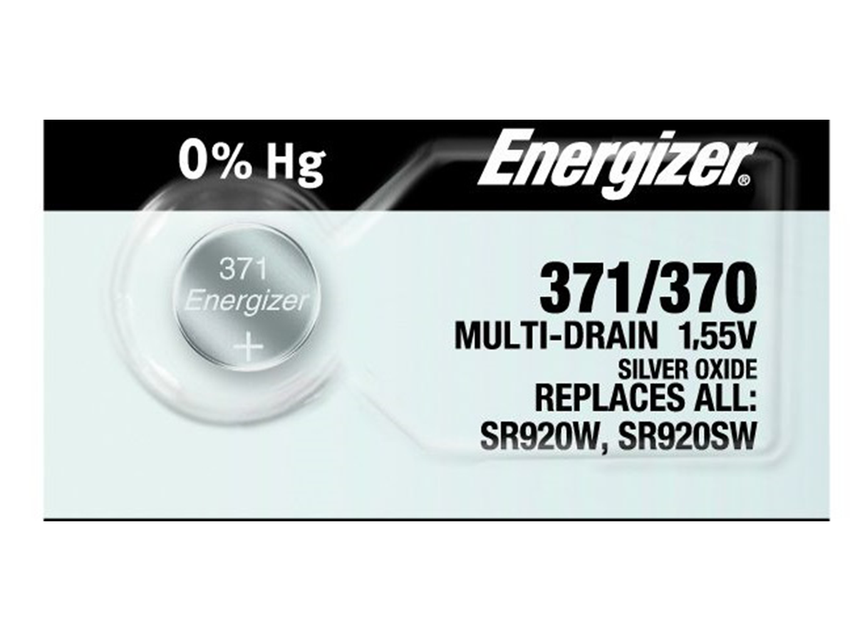 Renata 371 SR920SW Batteries - 1.55V Silver Oxide 371 Watch Battery (100  Count) 