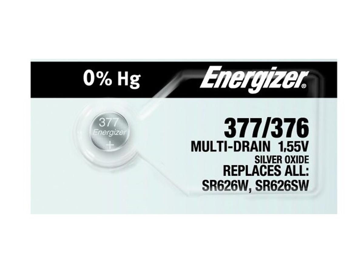 Watch Batteries, 377 battery, SR626SW, Silver Oxide