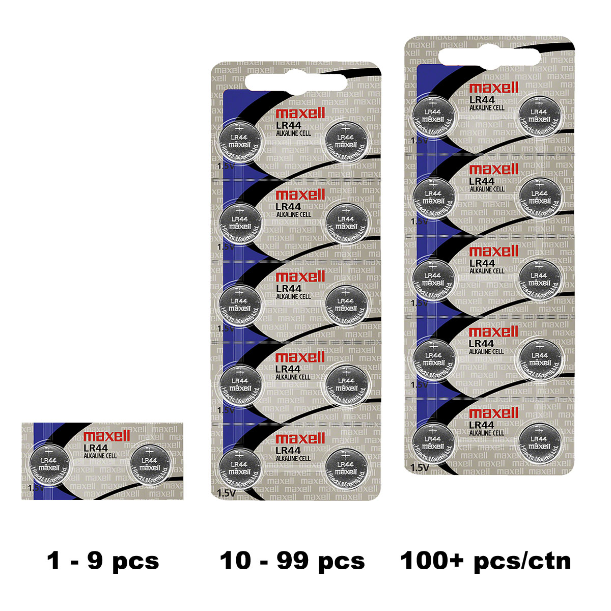 LR44 Batteries 10 Pack replaces maxell (Replaces: LR44, CR44, SR44, 357,  SR44W, AG13, G13, A76, A-76, PX76, 675, 1166a, LR44H, V13GA, GP76A, L1154