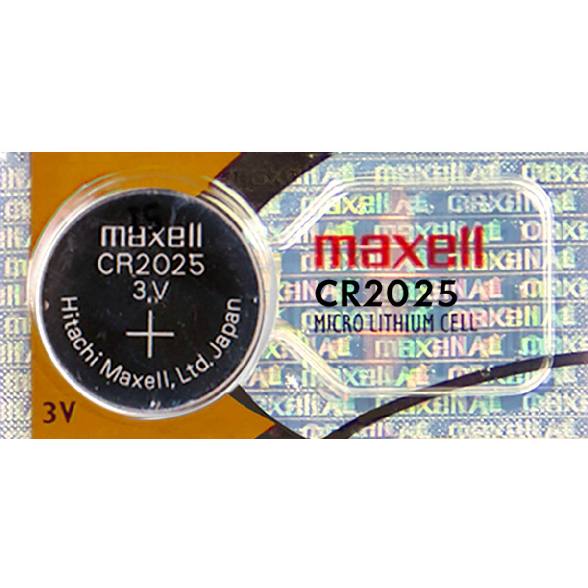 MaxPowerCell CR2025 3V, 160mAh Lithium Button Cell Battery