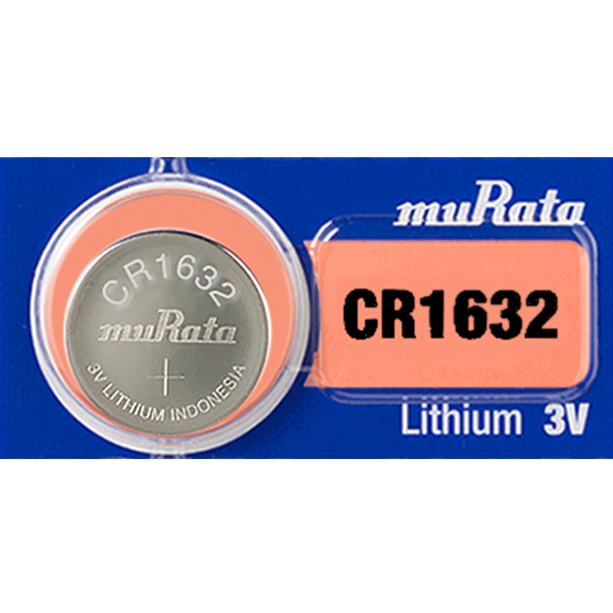 MAXELL - CR1632M. Pila de litio en formato botón. Modelo CR1632. Tensión  nominal 3Vdc