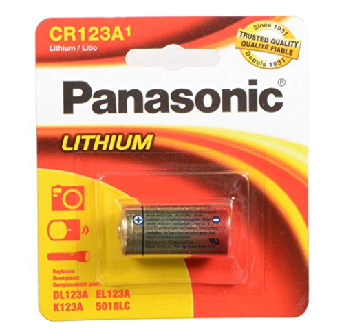 Blister de 1 pile CR123 123A Panasonic Lithium 3 volt - Piles Panasonic -  energy01