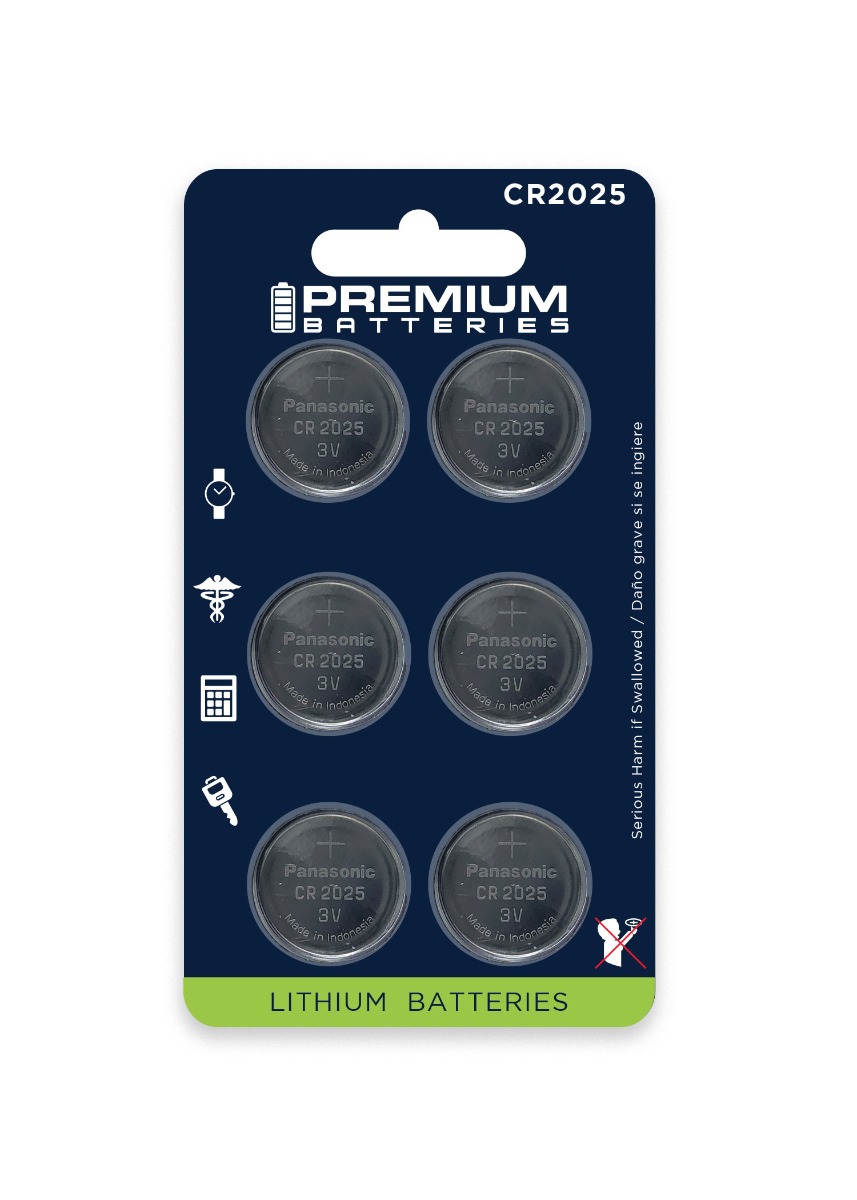 CR 2025 TRAY, Varta Microbattery Button Cell Battery, Lithium, CR2025, 3V,  170mAh, Pack of 20 pieces