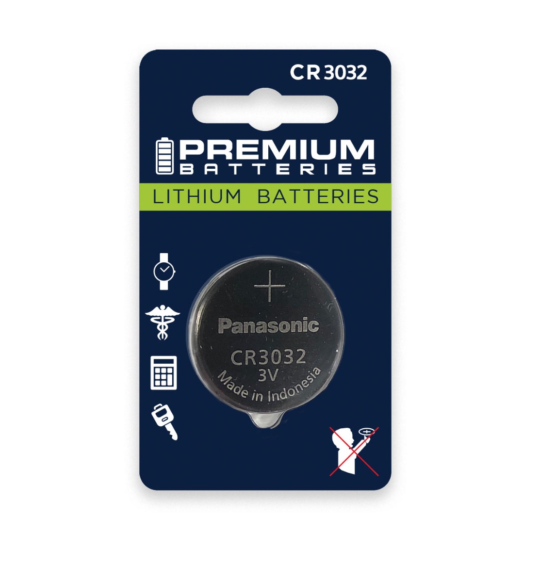 Panasonic CR2450 3V Lithium Coin Battery - The Purple Octopus - One Stop  Dive Shop