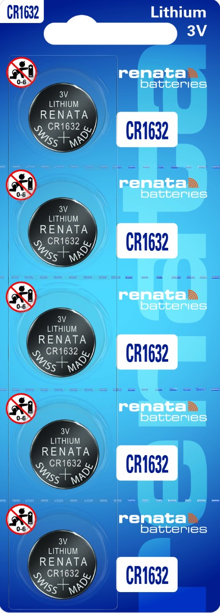 Murata CR1620 Battery DL1620 ECR1620 3V Lithium Coin Cell (5 Batteries)
