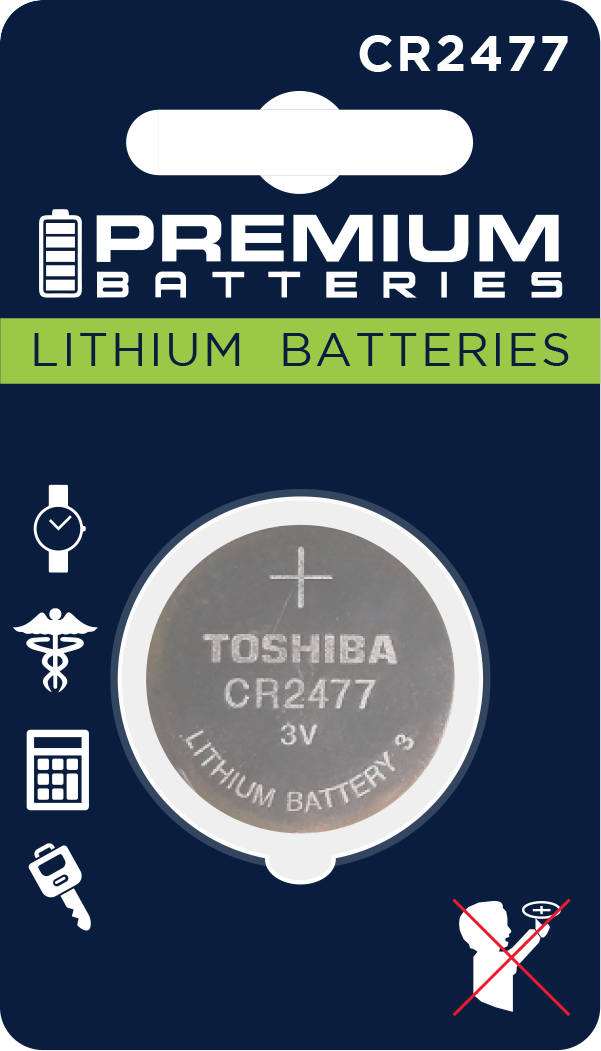 Premium Batteries CR2032 Battery 3V Lithium Coin Cell (6 Panasonic  Batteries) (Child Resistant Packaging)