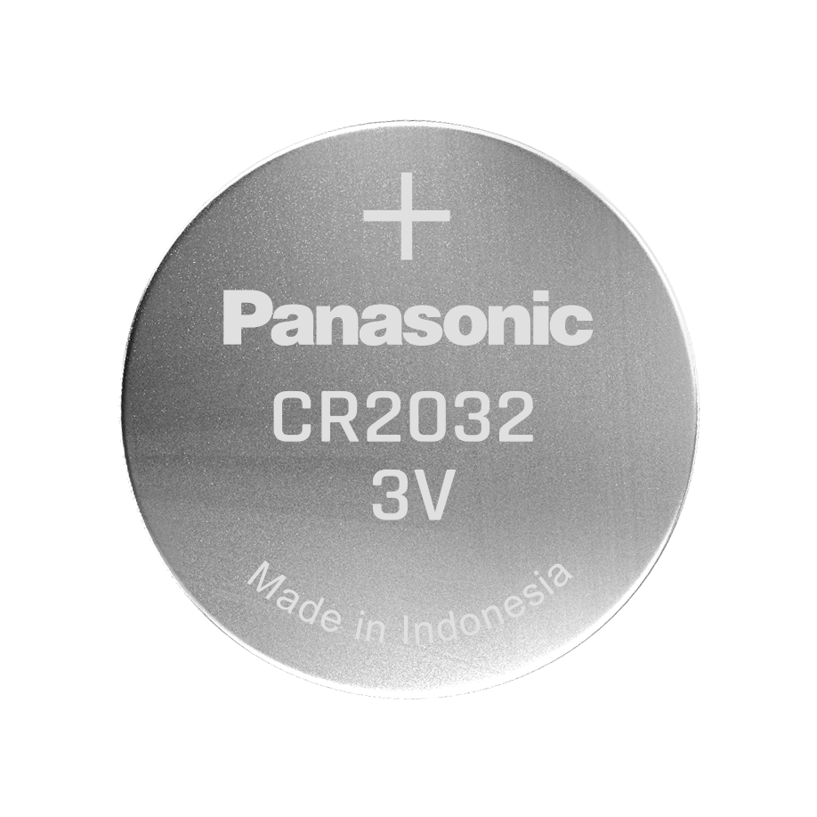 CR-2032/VCN Panasonic  Panasonic CR2032 Button Battery, 3V, 20mm