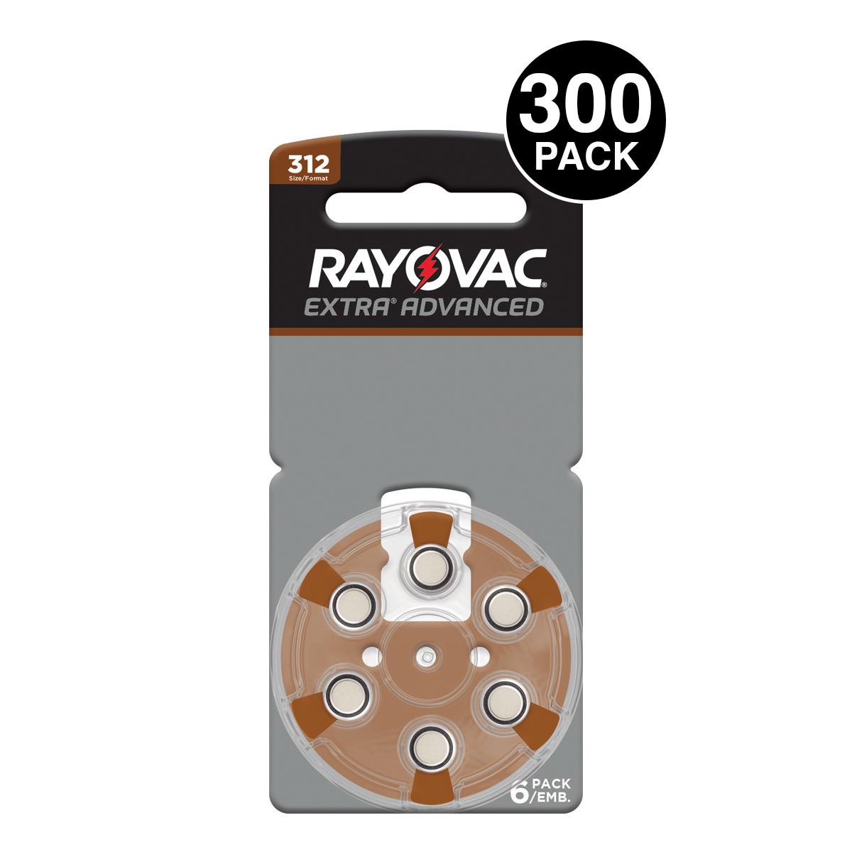 Rayovac EXTRA Hearing Aid 312 Size - 12 Pack 🔋 BatteryDivision