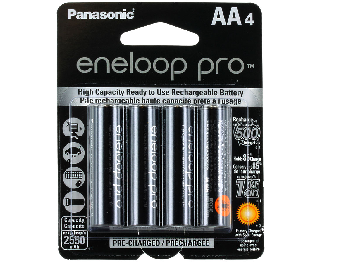 Panasonic Eneloop PRO AA Rechargeable Batteries - 4pack