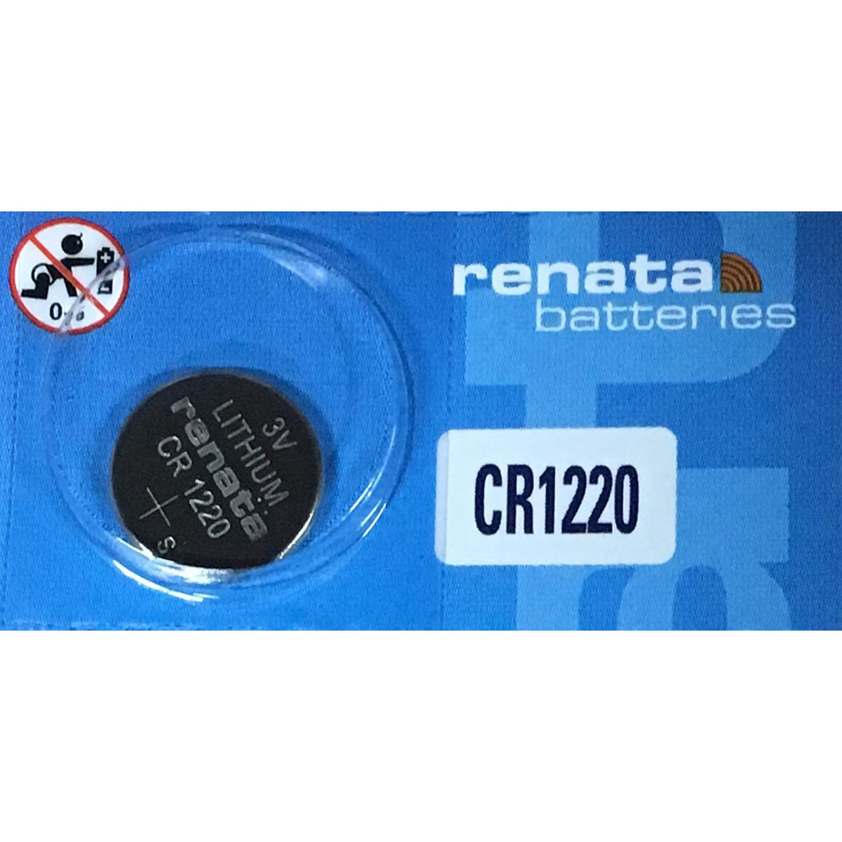 Panasonic CR1220 Battery 3V Lithium Coin Cell, Bulk