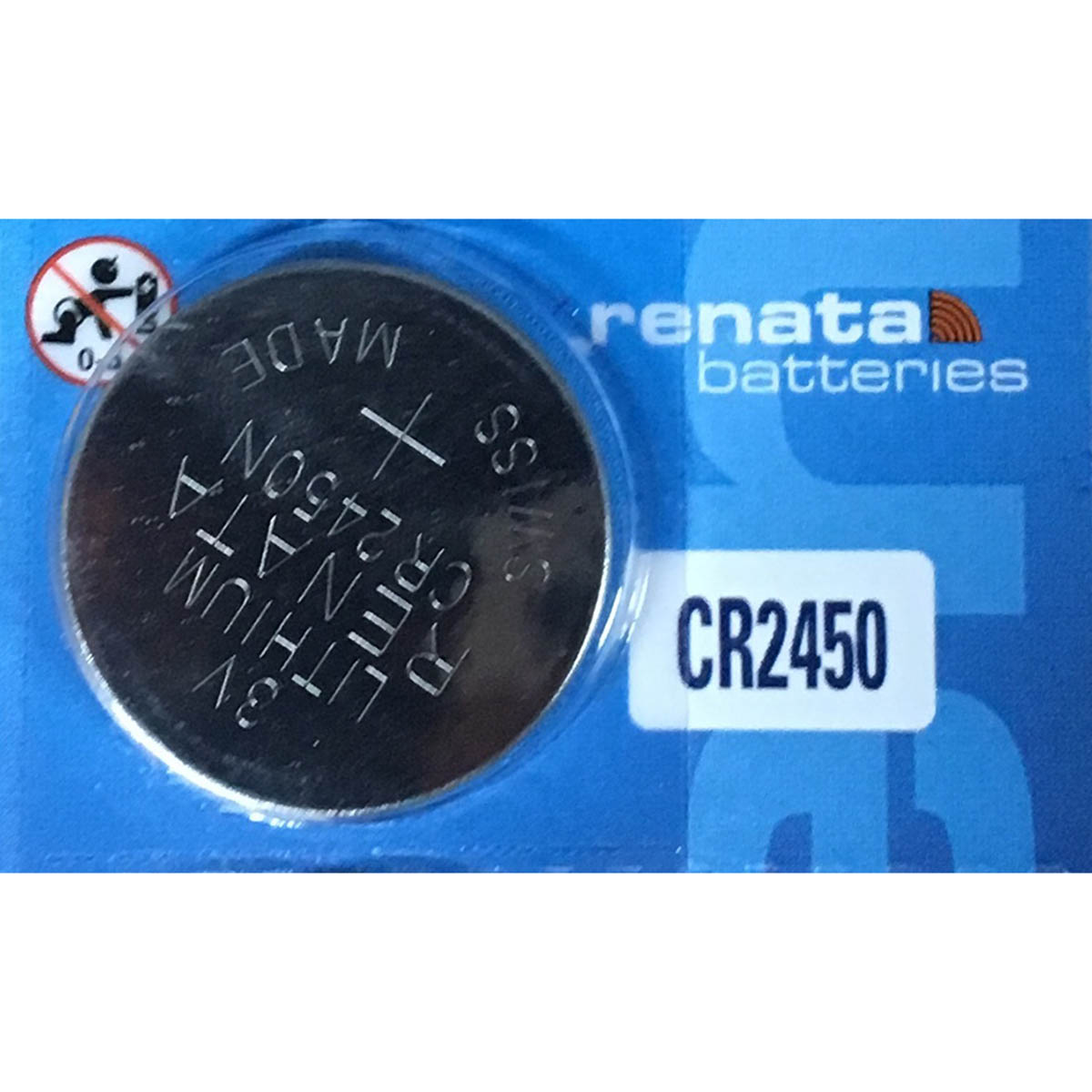 Renata CR2450 Battery 3V Lithium Coin Cell