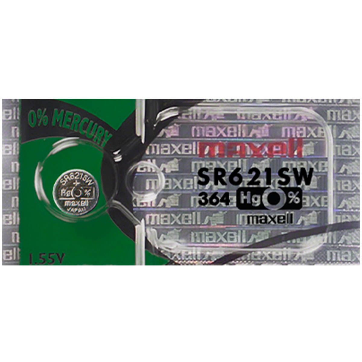 5pk Maxell SR621SW SR60 SG1 364 Silver Oxide Watch Battery